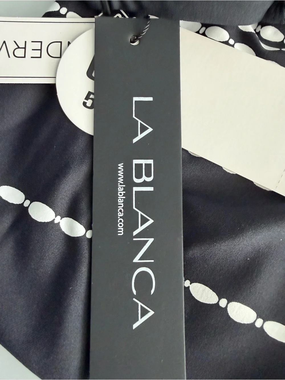 La Blanca Women’s Black & White City Lights Tankini Swim Top Size 6
